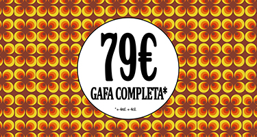 Promoción de gafa graduada completa por 79 euros